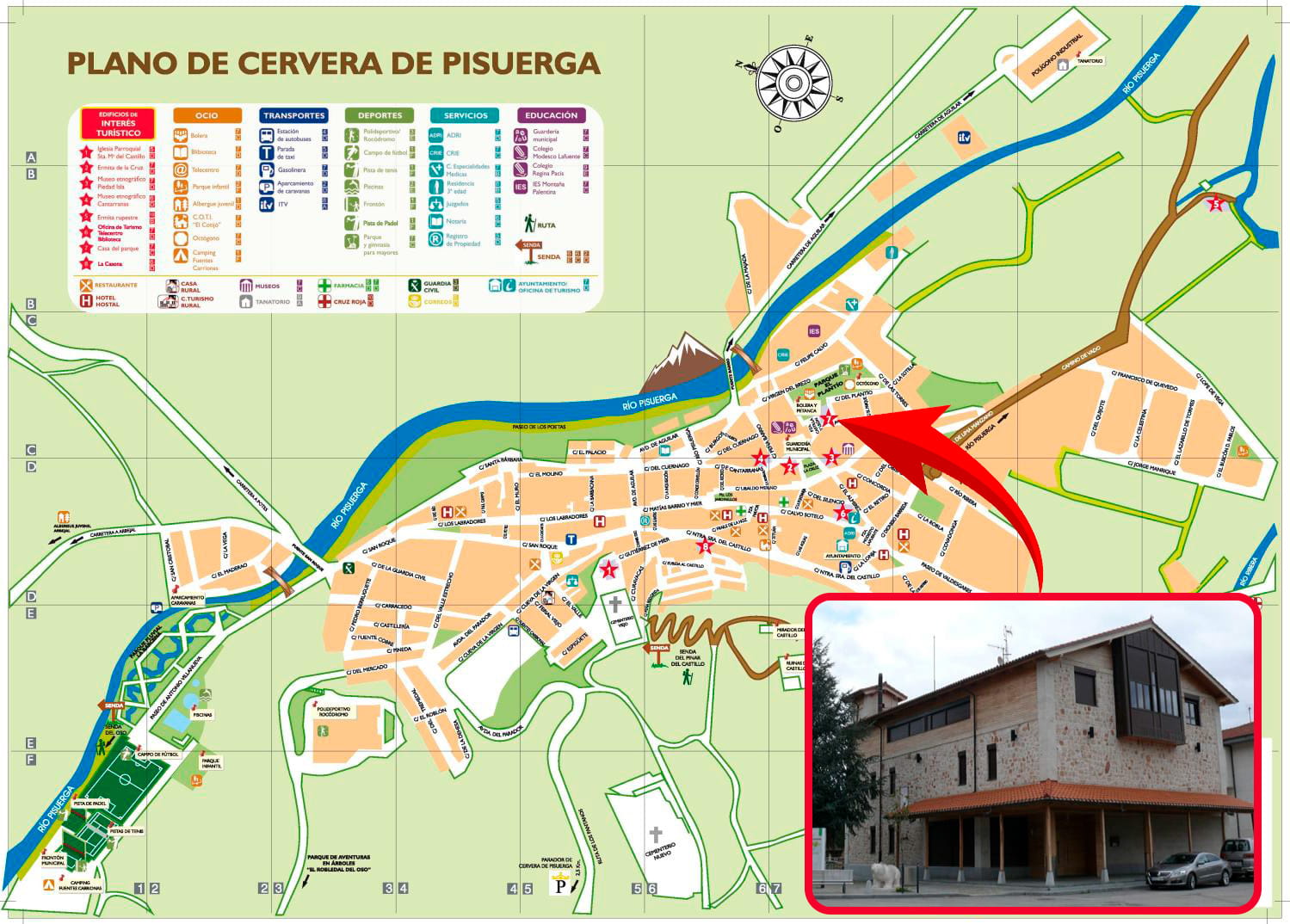Plano de Cervera de Pisuerga
